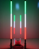V2 Black Out LED Whip Set | Sleek Off-Road UTV Lights