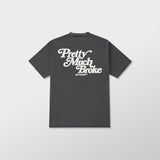 Pretty Much Broke® Puff Print Tee - Vintage Black w/ White
