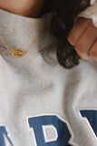Sideways Miraculous Medal Necklace
