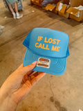 Underground OG: If Lost Call Me, Gold Puff Trucker Hat