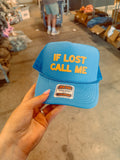 Underground OG: If Lost Call Me, Gold Puff Trucker Hat