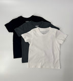 3-PACK RAD ORGANICS TEES - MONOCHROME