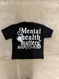 Double Mental Health Matters Tee – Front and Back Print Mindful Affirmation Unisex Graphic T-Shirt