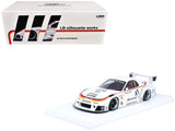 Mazda RX7 (FD3S) LBSuper Silhouette RHD (Right Hand Drive) #41 White with Stripes and Graphics 1/18 Model Car by Inno Models
