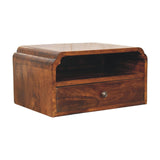 Avora Wall-Mounted Chestnut Bedside