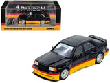 Pandem Rocket Bunny 190E Black with Red and Yellow Stripes Diecast Con Madrid 2026 Event Edition 1/64 Diecast Model Car by Inn