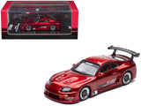 Toyota Supra (A80) Top Secret GT300 RHD (Right Hand Drive) Red Metallic 1/64 Diecast Model Car by Inno Models
