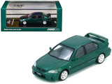 Honda Civic Ferio Si (EK) RHD (Right Hand Drive) Green Metallic 1/64 Diecast Model Car by Inno Models