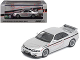Nissan Skyline GTR N1 (R33) RHD (Right Hand Drive) Tuned by Mines Silver 1/64 Diecast Model Car by Inno Models