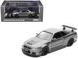Nissan Skyline GTR (R34) ZTune RHD (Right Hand Drive) Gray Metallic Thailand Diecast Expo 2025 Event Edition 1/64 Diecast Mo