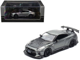 Nissan GTR (R35) Top Secret RHD (Right Hand Drive) Gray Metallic with Carbon Hood IAM Bangkok 2025 Event Edition 1/64 Dieca