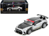 Nissan GTR (R35) Top Secret RHD (Right Hand Drive) Silver Metallic with Carbon Hood and Top Tokyo Auto Salon Hong Kong 2025 Ev