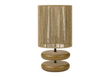 Lighting, 19H, Table Lamp, Light Brown Resin, Beige Rope Shade, Contemporary