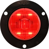 LED MARK LIGHT W/FLANGE;2;RED