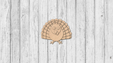 Interchangeable Welcome Porch Leaner - Turkey - Unfinished Accent