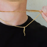 Italian Horn Necklace Set