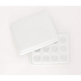 Jack Richeson 420716 12-Well Porcelain Mini Mixing Tray Palette with Cover