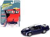 2002 Chevrolet Nickey Camaro ZL1 Navy Blue Metallic with White Stripes Muscle Cars USA Series 1/64 Diecast Model Car by Johnny
