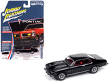 1974 Pontiac GTO Starlight Black with Red Interior Muscle Cars USA Series 1/64 Diecast Model Car by Johnny Lightning