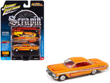 1961 Chevrolet Impala SS 409 Yellow Metallic with Red Stripes and Interior Scrapin Series 1/64 Diecast Model Car by Johnny Lig