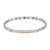 Maserati Iconic Two Tone Steel Bracelet Jm424Avd59 For Men