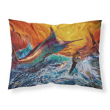 Caroline'S Treasures Reflective Chaos Blue Marlin Fabric Standard Pillowcases, Multicolor