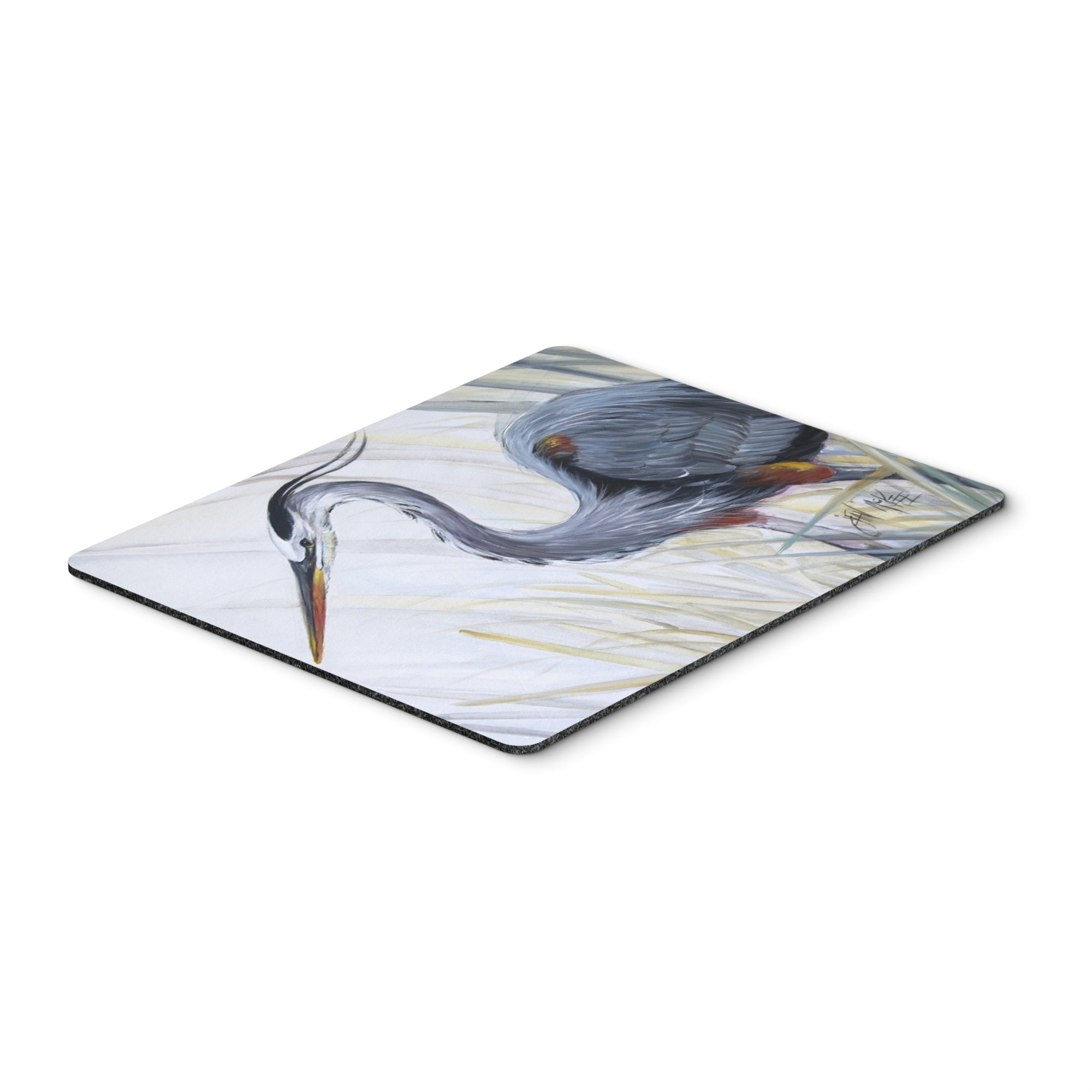 Caroline'S Treasures Blue Heron Frog Hunting Mouse Pad/Hot Pad/Trivet (Jmk1017Mp)