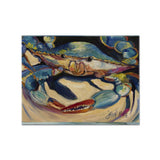 Caroline'S Treasures Jmk1094Plmt Blue Crab Fabric Placemat, Multicolor