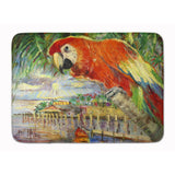 Caroline'S Treasures Red Parrot At Lulu'S Floor Mat, 19 X 27, Multicolor