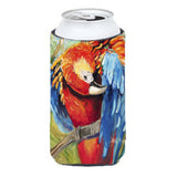 Red Parrot Tall Boy Beverage Insulator Hugger Jmk1144Tbc