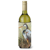 Blue Heron Gazing West Wine Bottle Beverage Insulator Hugger Jmk1149Literk