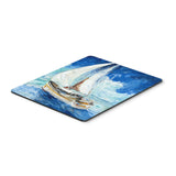 Caroline'S Treasures Sailboats In Blue Mouse Pad/Hot Pad/Trivet (Jmk1153Mp)