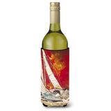 Red Sailboat Wine Bottle Beverage Insulator Hugger Jmk1154Literk