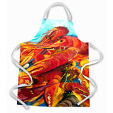 Caroline'S Treasures Jmk1171Apron Crawfish Apron, Large, Multicolor