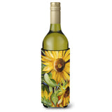 Sunflowers Wine Bottle Beverage Insulator Hugger Jmk1172Literk