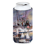 Sea Gulls And Shrimp Boats Tall Boy Beverage Insulator Hugger Jmk1196Tbc