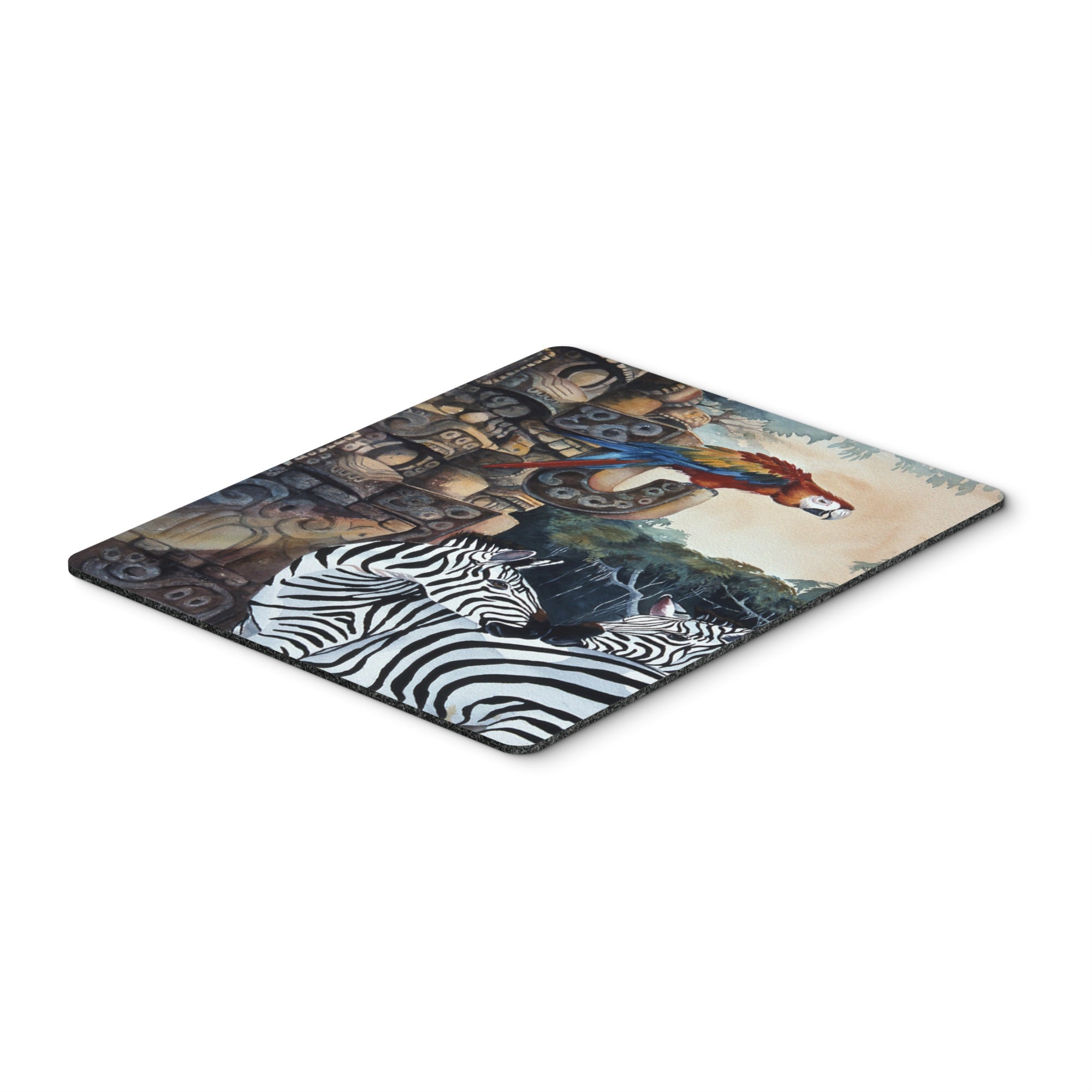 Caroline'S Treasures Zebras & Parrots Mouse Pad/Hot Pad/Trivet (Jmk1200Mp)