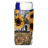 Pot Of Sunflowers Ultra Beverage Insulators For Slim Cans Jmk1202Muk