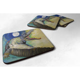Caroline'S Treasures Jmk1207Fc Alligator Foam Coaster (Set Of 4), 3.5 H X 3.5 W, Multicolor