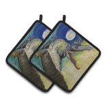 Caroline'S Treasures Alligator Pair Of Pot Holders Jmk1207Pthd, 7.5Hx7.5W, Multicolor