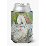 White Egret In The Rain Can Or Bottle Hugger Jmk1210Cc
