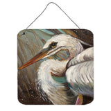 Caroline'S Treasures Jmk1212Ds66 White Egret Wall Or Door Hanging Prints, 6 X 6