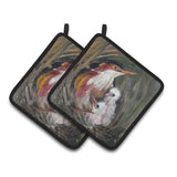 Caroline'S Treasures Happy Family Pair Of Pot Holders Jmk1224Pthd, 7.5Hx7.5W, Multicolor
