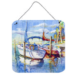 Caroline'S Treasures Towering Q Sailboats Wall Or Door Hanging Prints, 6 X 6