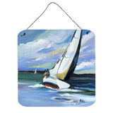 Caroline'S Treasures Two And A Sailboat Wall Or Door Hanging Prints, 6 X 6