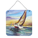 Caroline'S Treasures Horn Island Boat Race Sailboats Wall Or Door Hanging Prints, 6 X 6