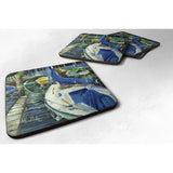 Caroline'S Treasures Jmk1245Fc Sailboats Foam Coaster (Set Of 4), 3.5 H X 3.5 W, Multicolor