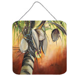 Caroline'S Treasures Orange Coconut Tree Wall Or Door Hanging Prints, 6 X 6