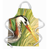 Caroline'S Treasures Jmk1285Apron Blue Heron Apron, Large, Multicolor