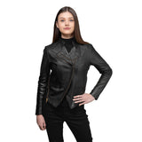 Claire Women's Lambskin Asymmetrical Jacket
